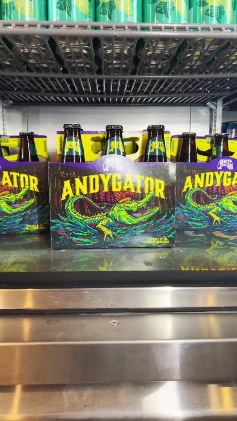 Andygator social media video in the beer fridge with gator head for sale