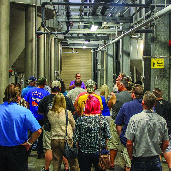 tour group at the abita brewing company