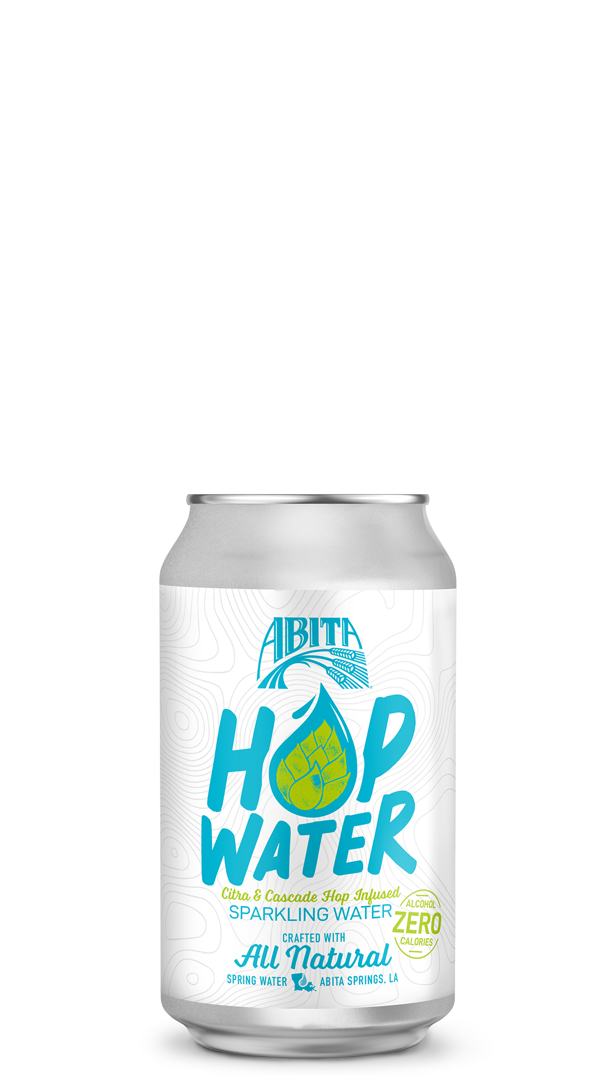 12 ounce can of Abita's non alcoholic Hop Water