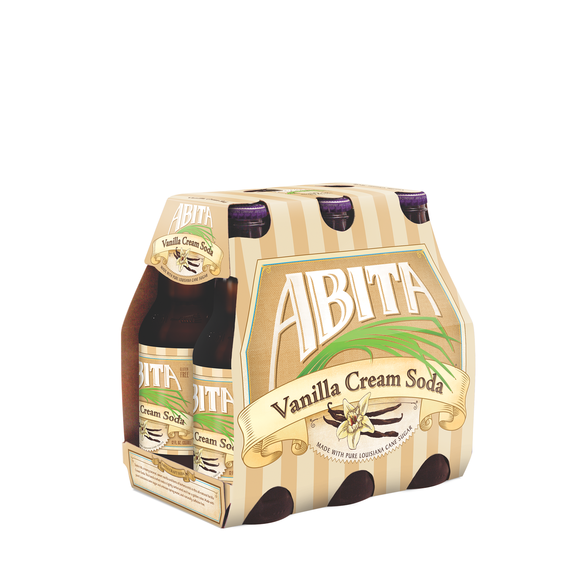 6 pack bottle of Vanilla Cream Soda by Abita Brewing Company