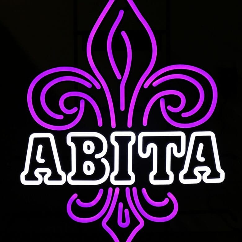 Fleur de Lis Faux Neon