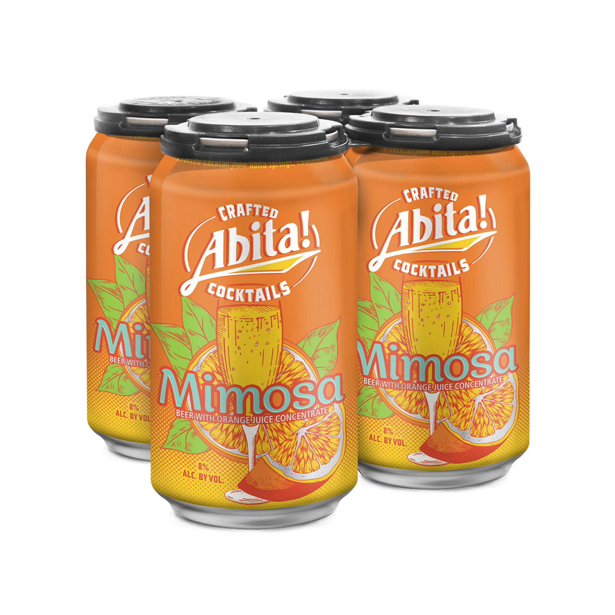 4 pack of Abita Crafted Cocktails, Mimosa