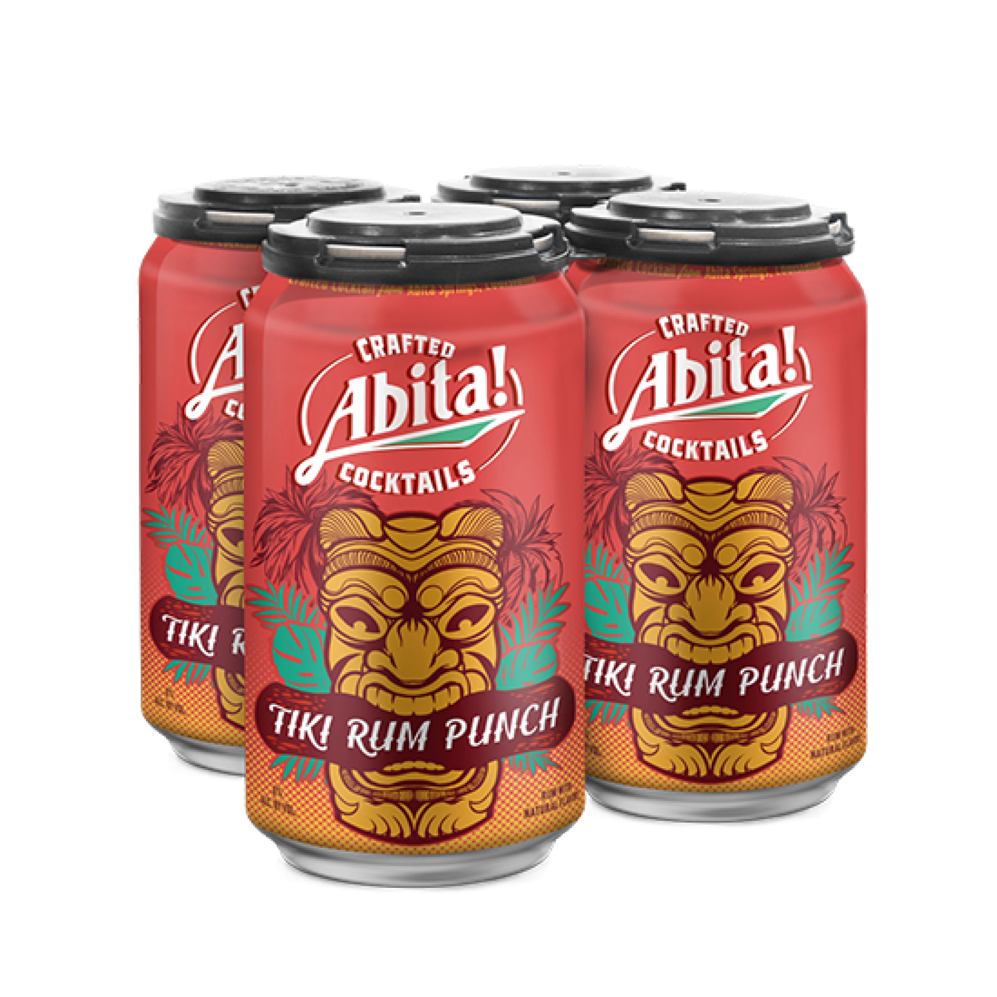 4 pack of Abita Crafted Cocktails, Tiki Rum Punch