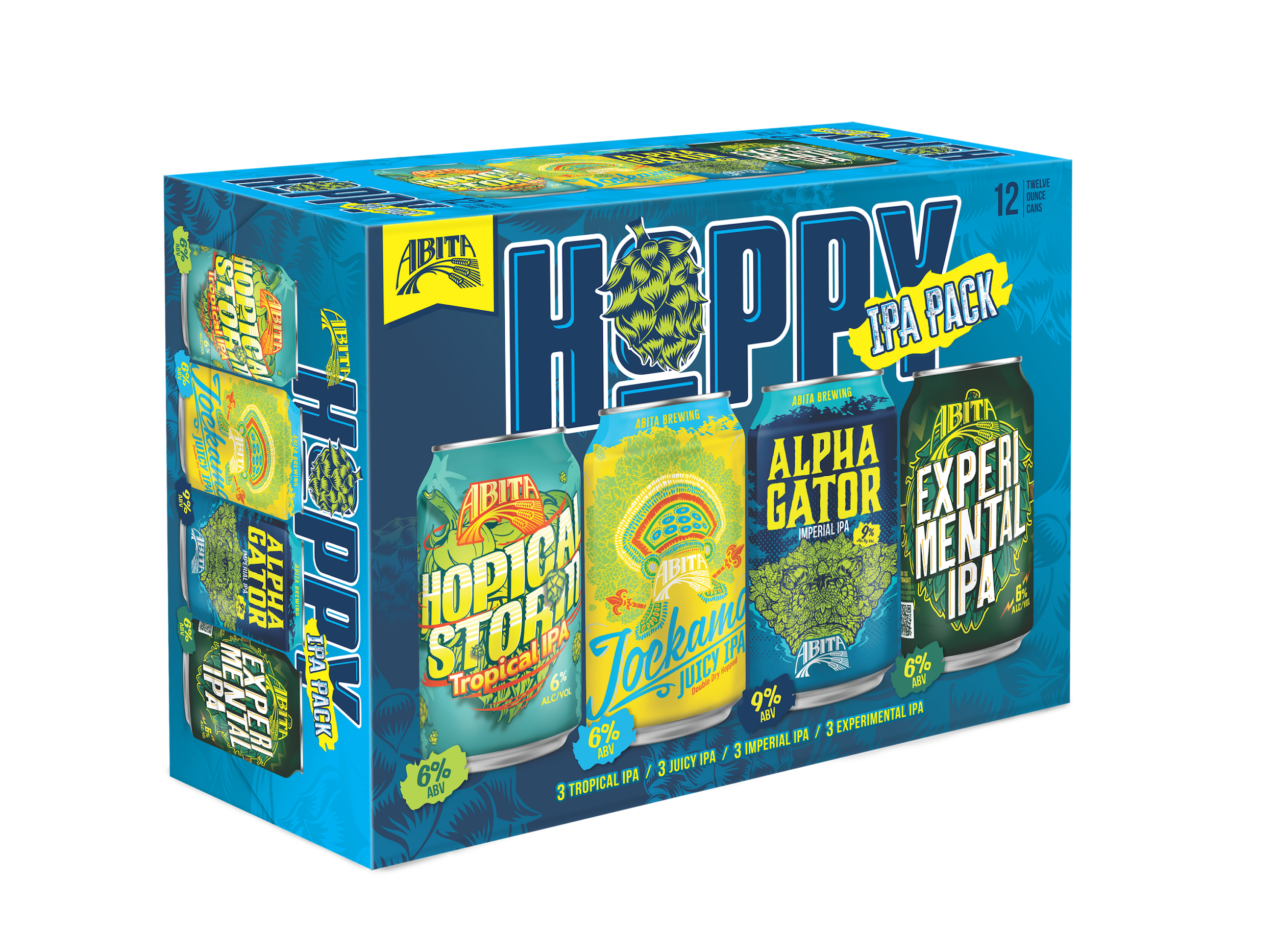hoppy beer pack variety pack from Abita beverage repacking services