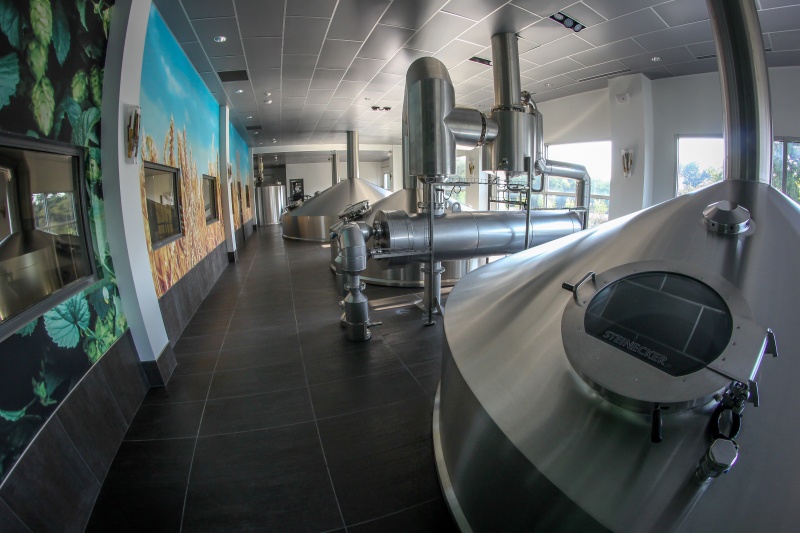 interior of a private label hard seltzer and flavored malt beverage manufacturer and co-packer facility